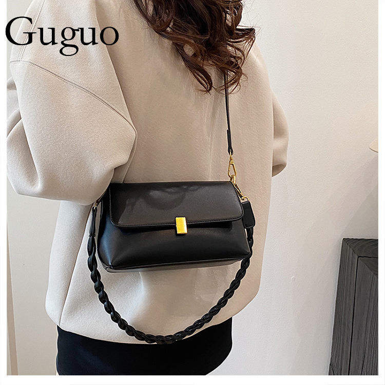 Guguo Designer Luxury Bag Bag Cross-border Foreign Trade Source Factory Retro Small Square Bag For Women 2025 New Simple Shoulder Bag Quality Versatil