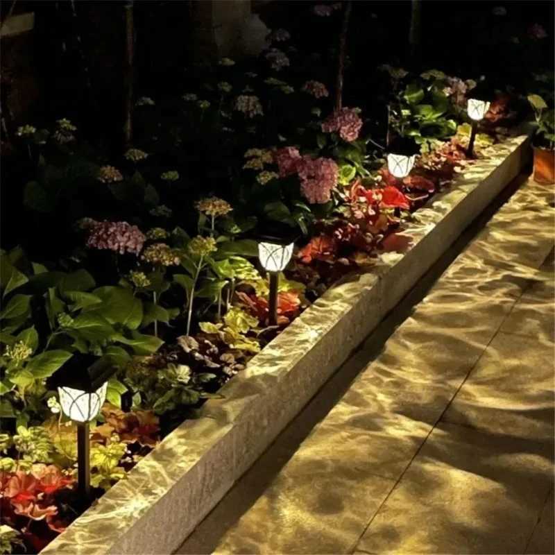 Wedding Landscape Path Light Outdoor Solar Pathway Light Bright Lawn Light Garden Stake Light for Lawn Decor C250922
