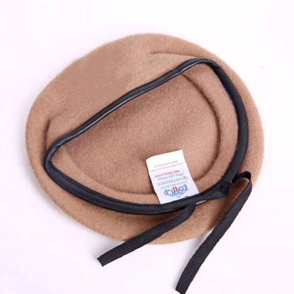 Unisex Berets Hat High Quality Wool Beret French Style Uniform Cap for Men Women 1 Pcs ddmythur