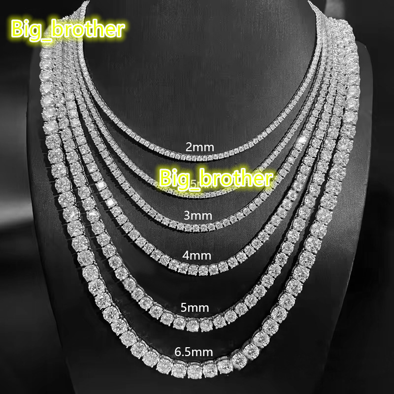 Wholesale S925 Sterling Silver VVS Moissanite Tennis Bracel