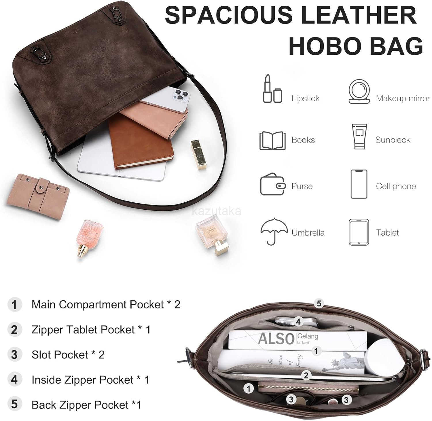 WomenFAshion Vegan Leather Hobo Purse and Ladies Medium Crossbody Handbags SaTChel Bags for Travel Z250922