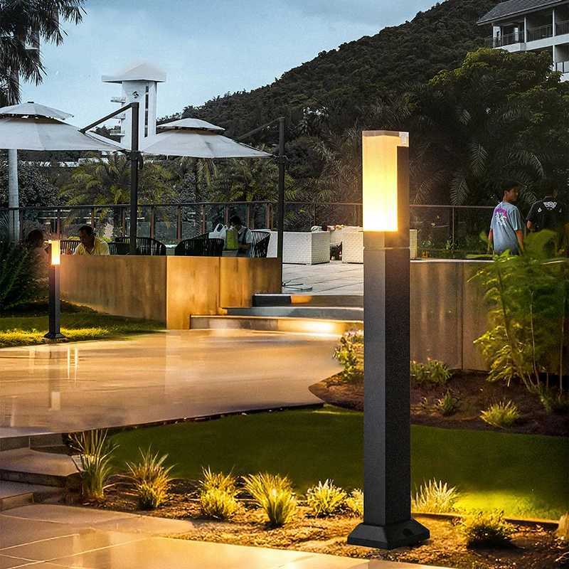 Aluminum Modern minimalist square garden villa park landscape lights LED lawn lights outdoor waterproof courtyard lights C250922