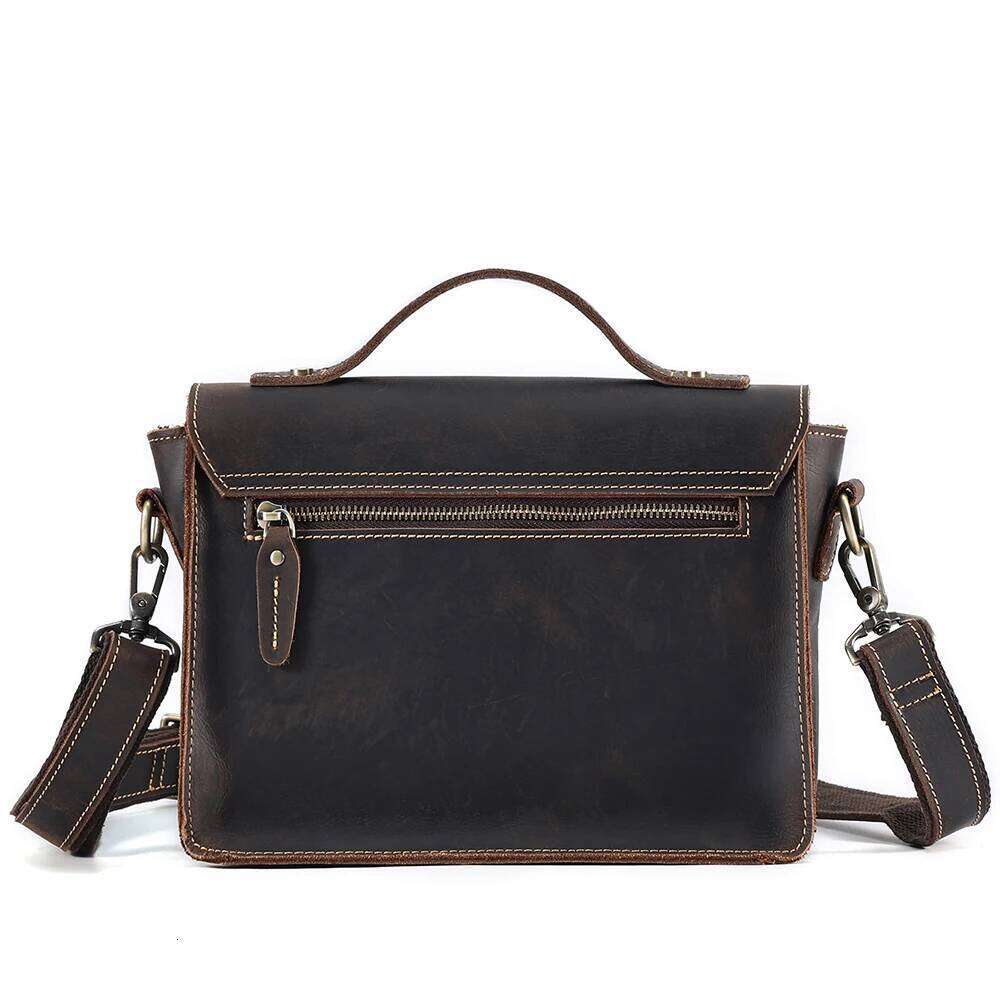 Designer Luxury JOYIR Vintage Genuine Leather Shoulder Men Women Work Travel Messenger Satchel Crossbody Bag Fit For Ipad Handbag