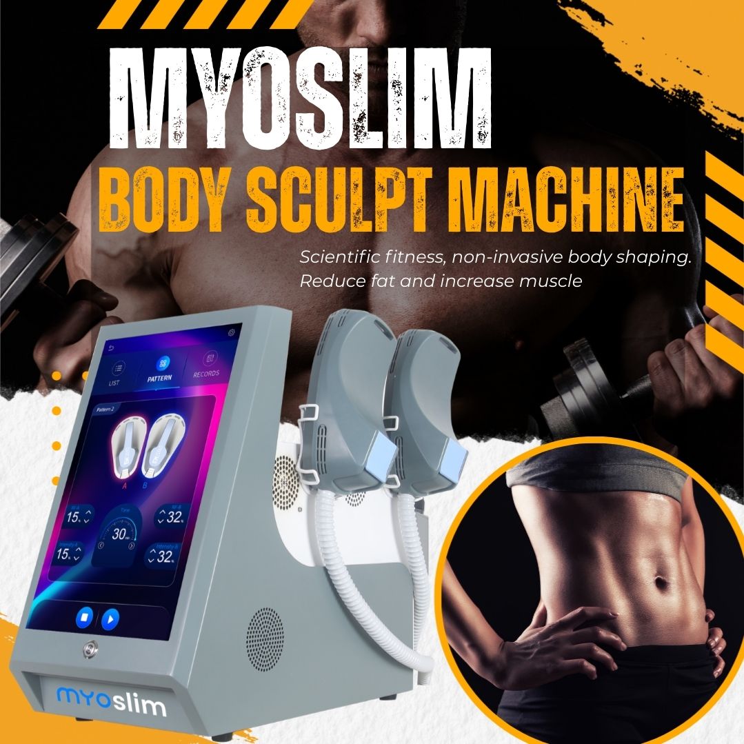 HI-EMT Body Sculpting Machine MYOSlim Electromagnetic Building Muscle Stimulator Machine Muscle Building Weight Loss Machine