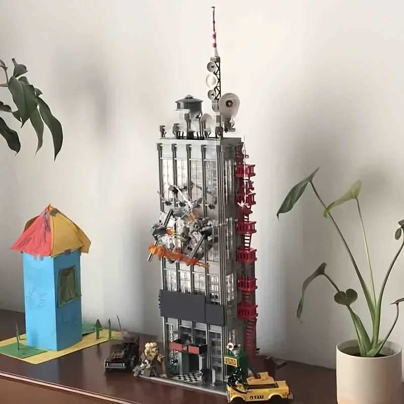 3772 Pcs The Daily Bugle Newspaper Office Building Compatible 76178 Building Blocks Anniversary Set For Children Birthday Gift Z250607