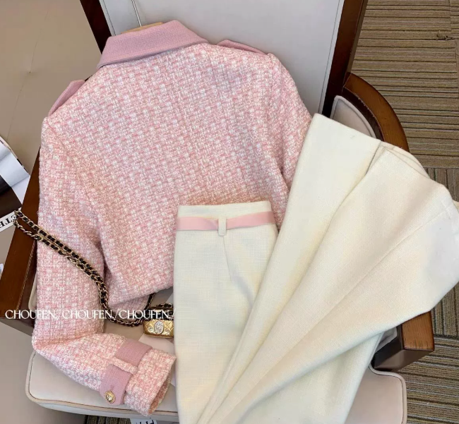 Spring and Autumn Korean Edition High End Celebrity Temperament Casual Womens Two Piece Set Fashion 250723