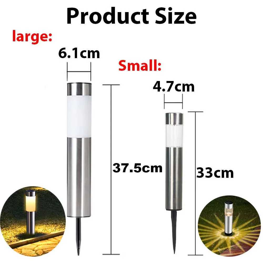 12468 Pack Solar Garden Pathway Lights Outdoor Waterproof LED Lighting Ground Plug Bollard Light for Patio Garden Lawn Yard C250922