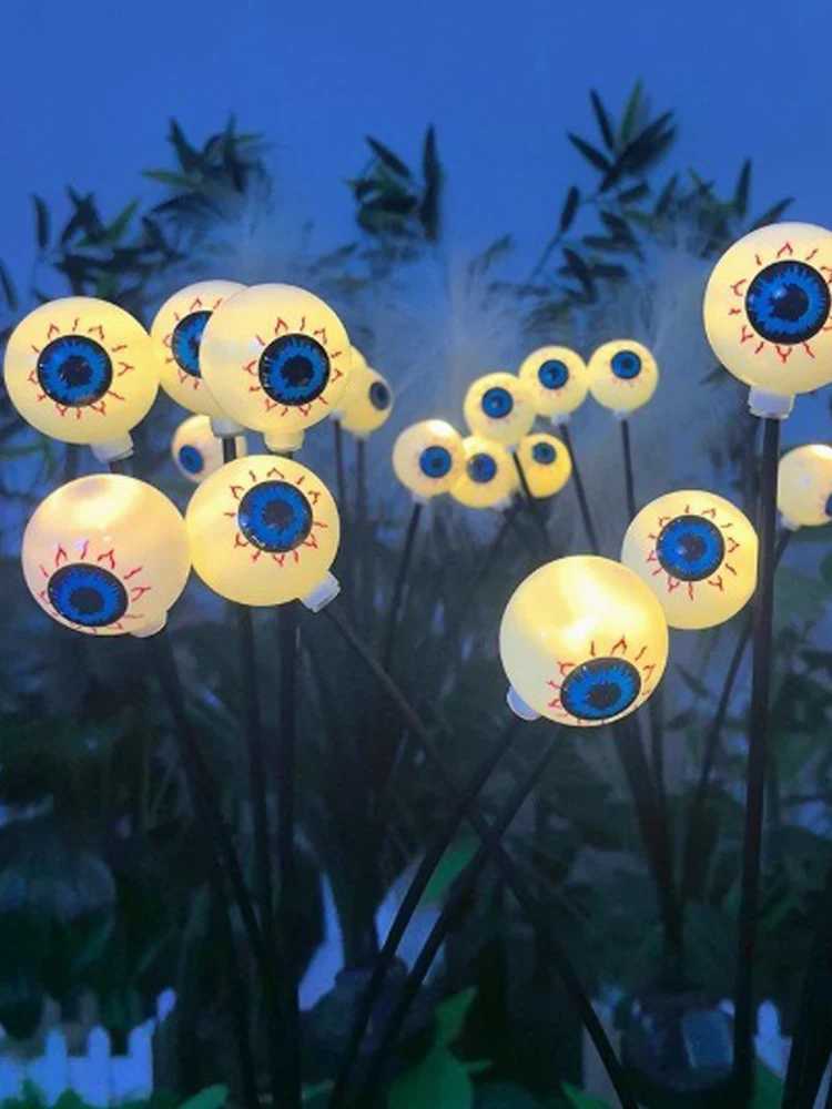 Halloween Lamp Outdoor Solar LED Lawn Light Ghost Eyes Lamp Holiday Party Light Christmas Gift Lamp Yard Decoration String Light C250922