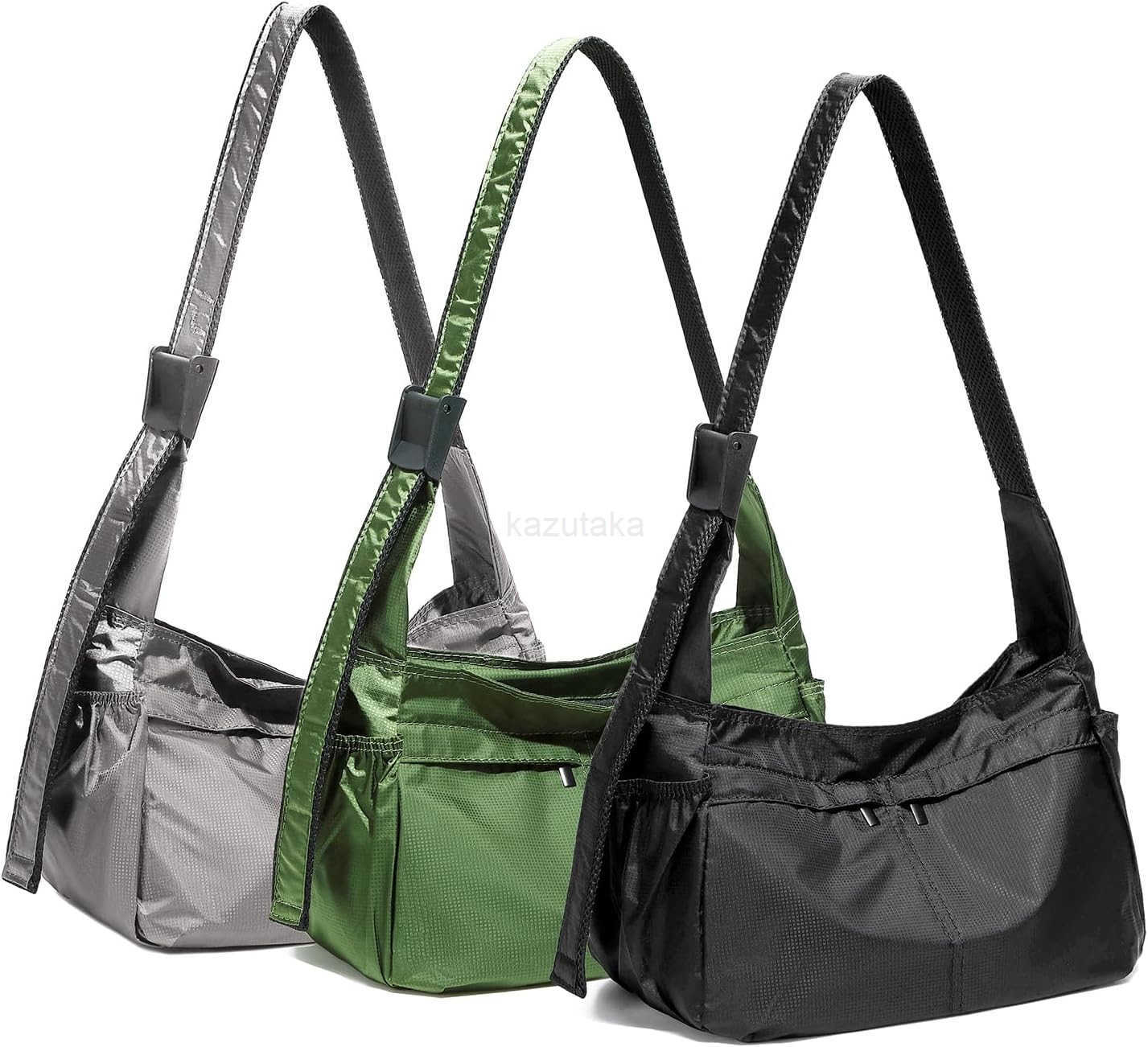 Large Crossbody Bags for Women Men Nylon Crescent Bag Casual Purse Shoulder Bag with Adjustable Strap Zipper Unisex Z250922