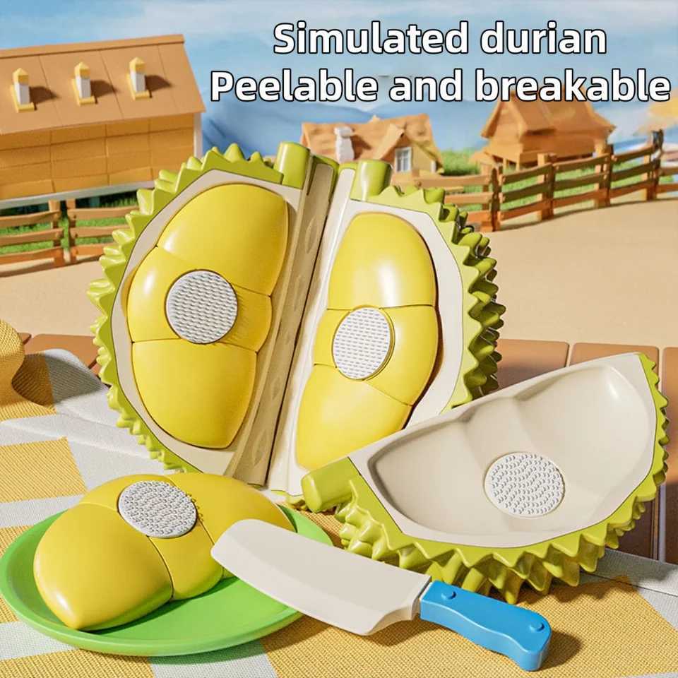 Childrens simulated kitchen toy set kitchen accessories toys utensils simulated fruit cutting toys birthday Christmas gif C250922