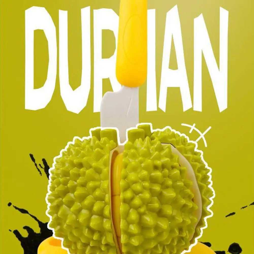 Montessori Fruit Toy Set with Durian Realistic Cut Peel Kitchen Play for Kids Stress Relief Sensory Toys for Preschool Learn C250922