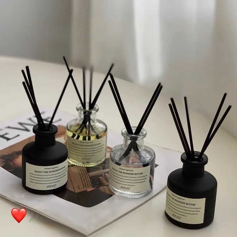 50ml Fragrance Reed Diffuser Gift Set Jasmine Sandalwood Aromatherapy Diffuser with Fiber Sticks Air Freshener for Home Office F250920A