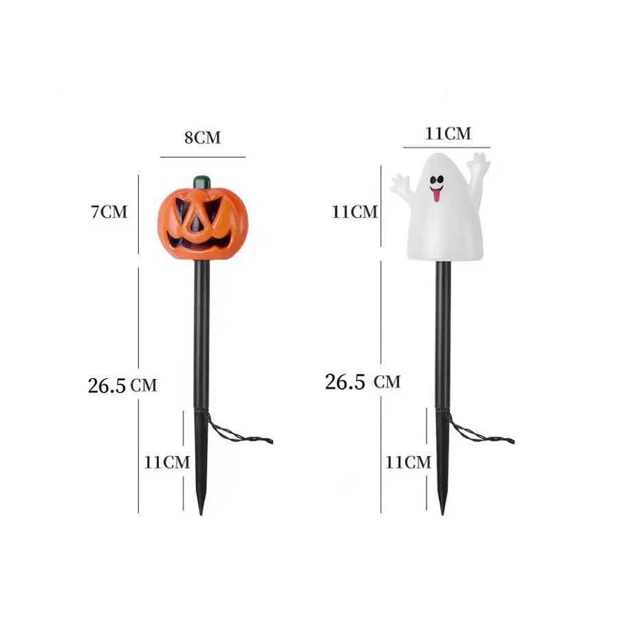 Outdoor Solar Lights Pumpkin Lamp Halloween Decorative Torch Waterproof Floor Mounted Lawn Garden Courtyard Landscape Lanterns C250922