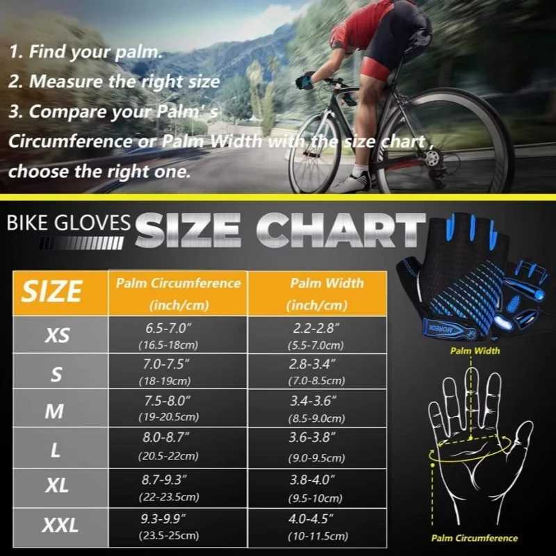 Cycling GlovesBreathable Bicycle Gloves5MM Gel Pads NonSlip Mountain Bike Gloves MTB Road Biking Gloves for Men Women J250922
