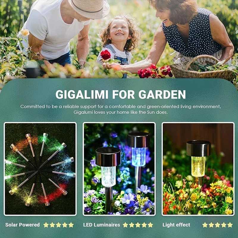 NEW 10Pack Solar Outdoor Lights Garden Lantern Solar Powered Lamp Waterproof Landscape Lighting Pathway Yard Lawn Decoration C250922