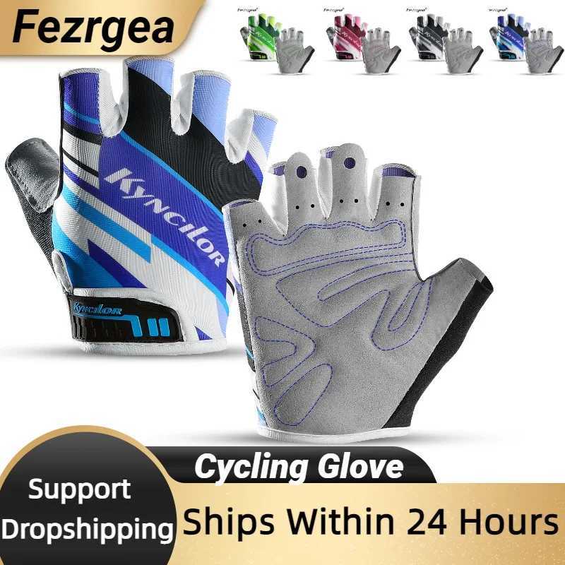Cycling Gloves Sports Fitness Men And Women Breathable NonSlip ShortFinger Outdoor Bicycle HalfFinger Gloves J250922