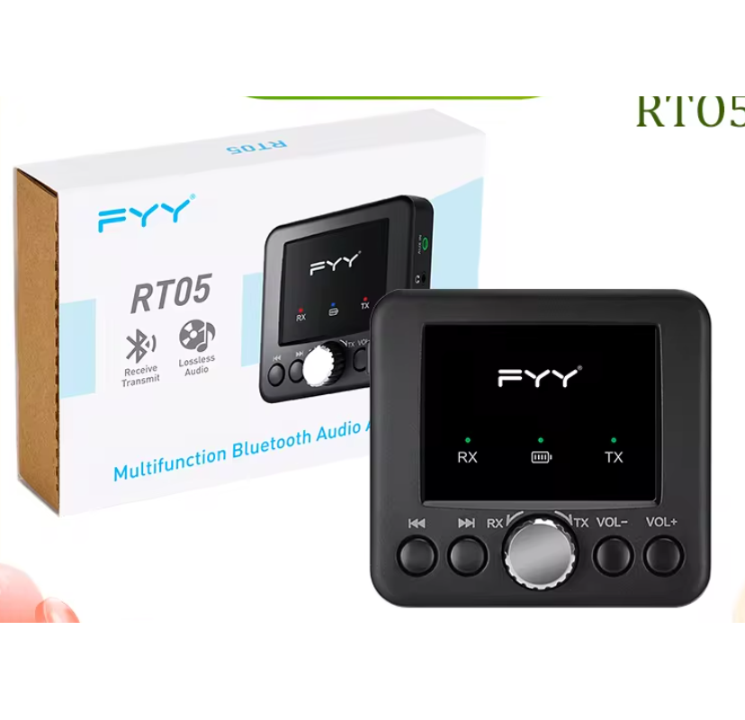 GT MEDIA RT05 2 IN 1 Bluetooth 5.0 Receiver and Transmitter Audio Adapter Compatible with Phone, Tablet,Car,Computer,TV,Speaker