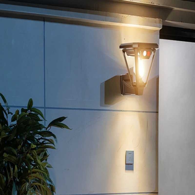 New 3mode solar LED lawn stake light multifunctional landscape lighting waterproof wall light outdoor courtyard light C250922