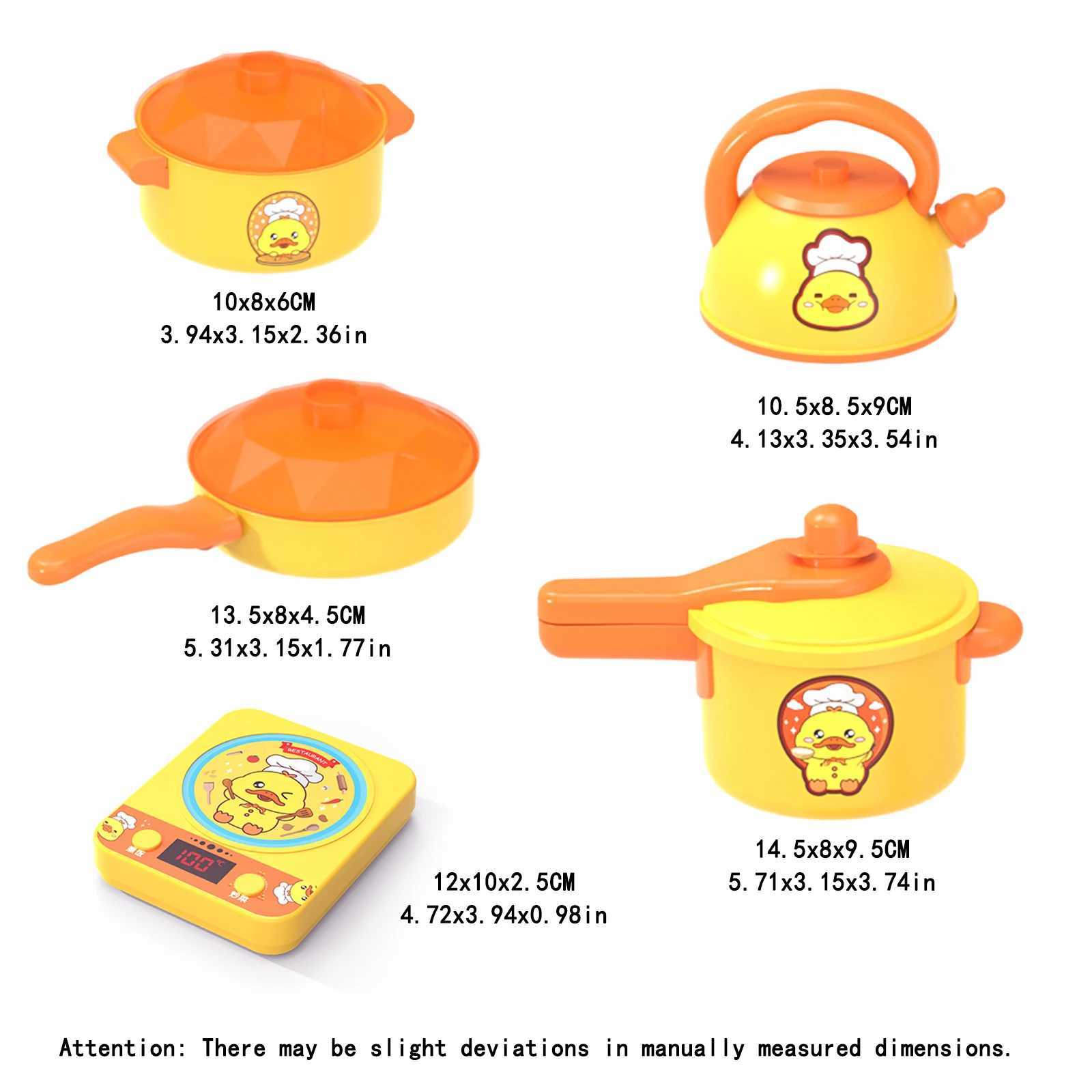 Little Yellow Duck Playing House Kitchen Toy For Boys And Girls Cooking Simulation Stir Fry Kitchen Set Popular ChildrenS Gift C250922