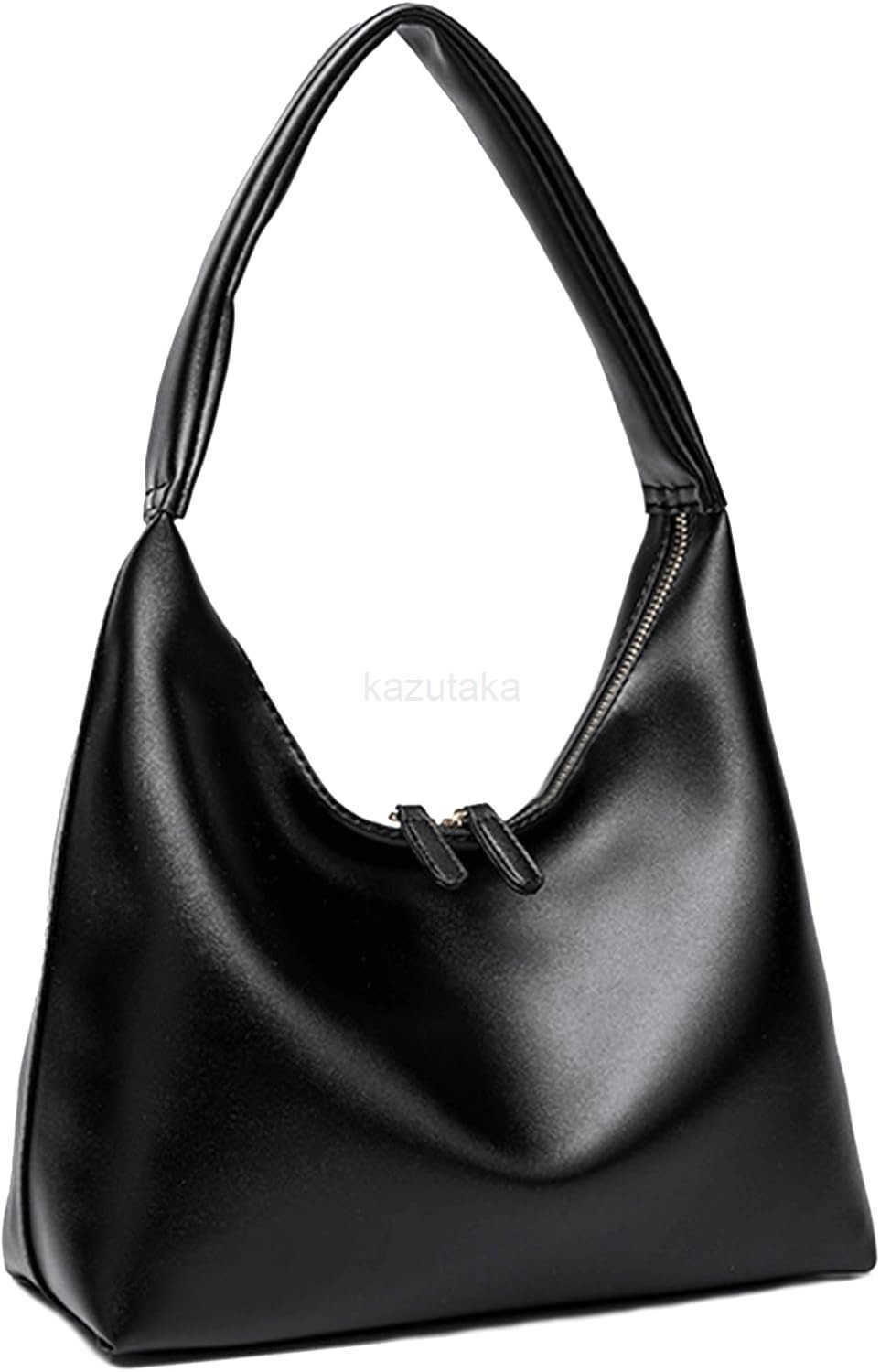 Small Soft Shoulder Purse Slouchy Tote Handbags Leather Women with Double Zipper Design Z250922