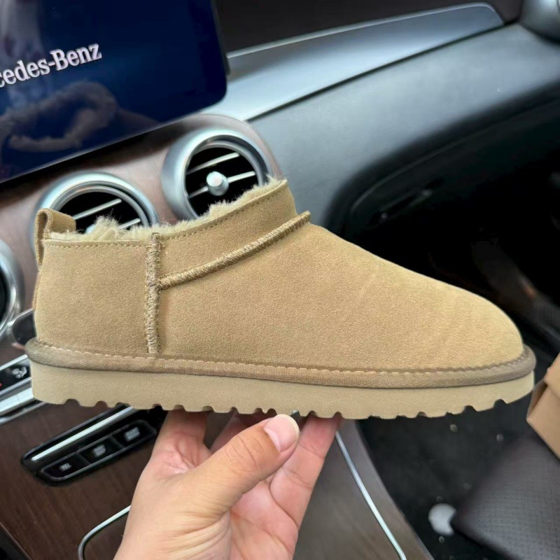 Designer Winter 2025 Women's Low Cut Snow Boots Genuine Leather Shearling Lined Thermal Warm Slip Resistant Fashion Plus Size Available fashion