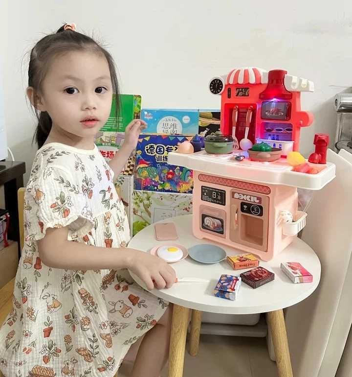 Funny 23pcsset Kitchen Sets Simulation kitchen Cooking play house toys children interactive educational toys baby best gift C250922