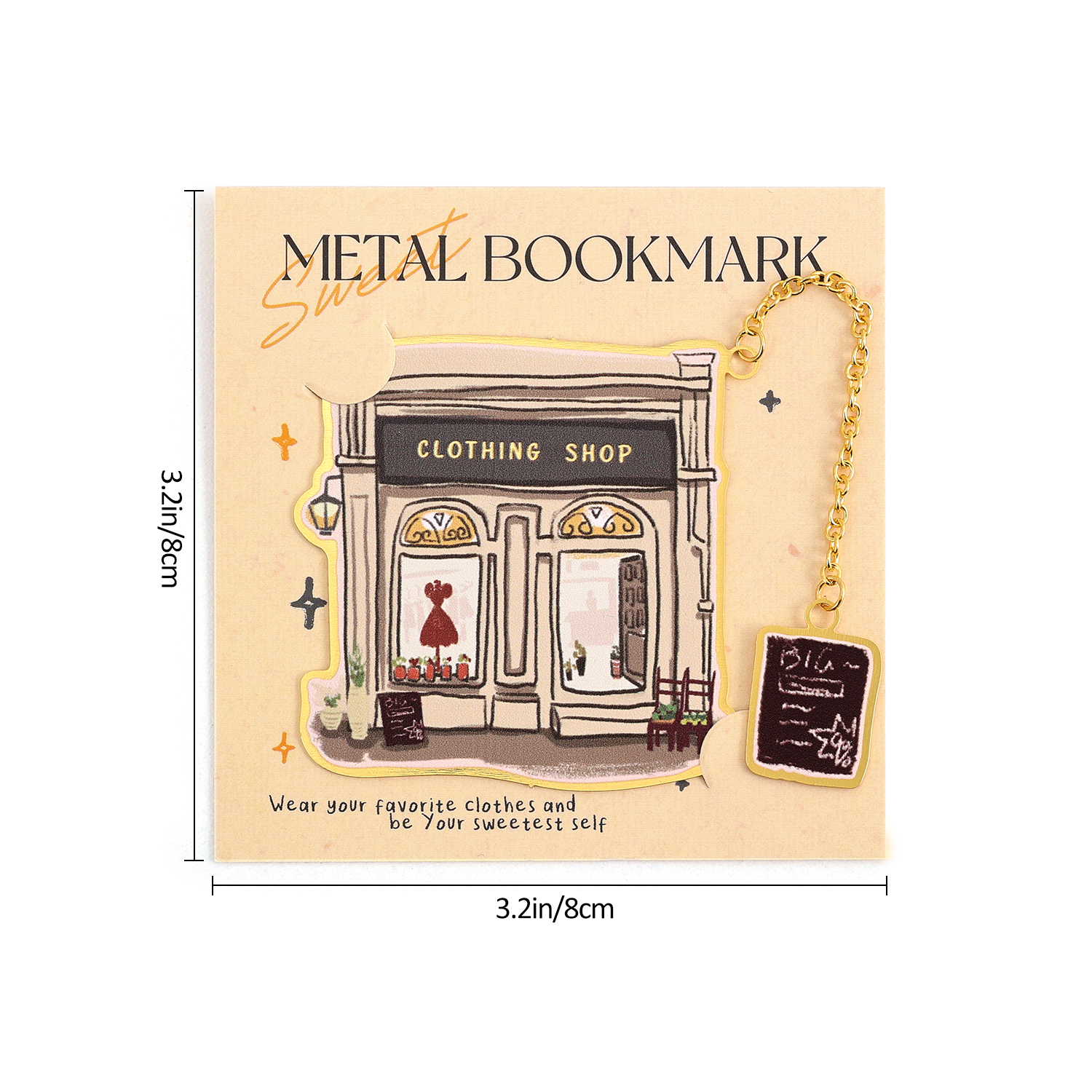 Retro Bookmarker with Rustic Charm - Perfect Gift Idea for Students & Adults