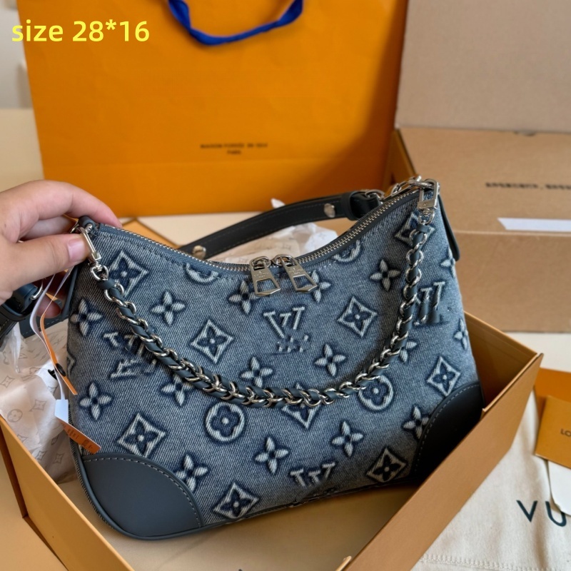 10A Designer Denim Shoulder Bag for Women Blue Crossbody Bag Luxury Top Quality Handbag Purses Ladies Fashion Shopping Bag Design Letter Shoulder Bags