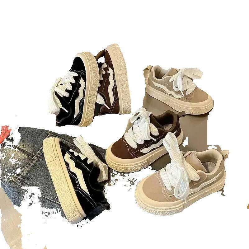 Kids Sneakers Round Toe Comfortable Fashion Non-slip Sports Shoes for Toddlers Children Soft Sold Casual Versatile ShoeXJ250311 J250625 J250