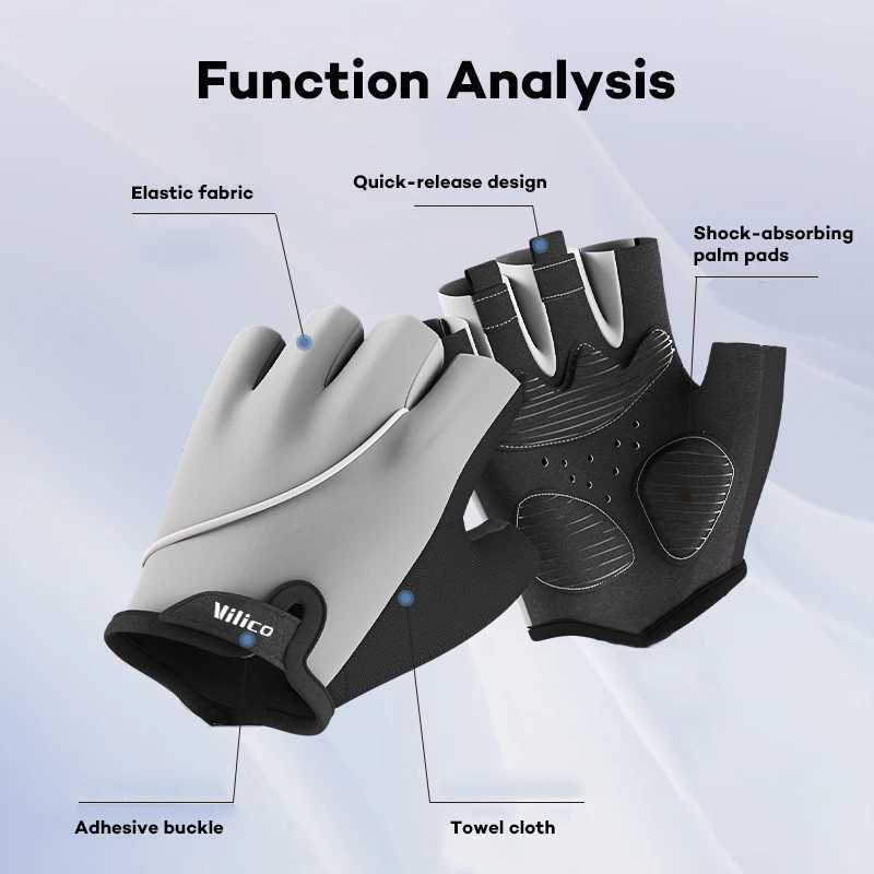 Cycling Bike Gloves Half Finger Shockproof Breathable MTB Mountain Bicycle Sports Gloves Men Women Cycling Short Gloves J250922