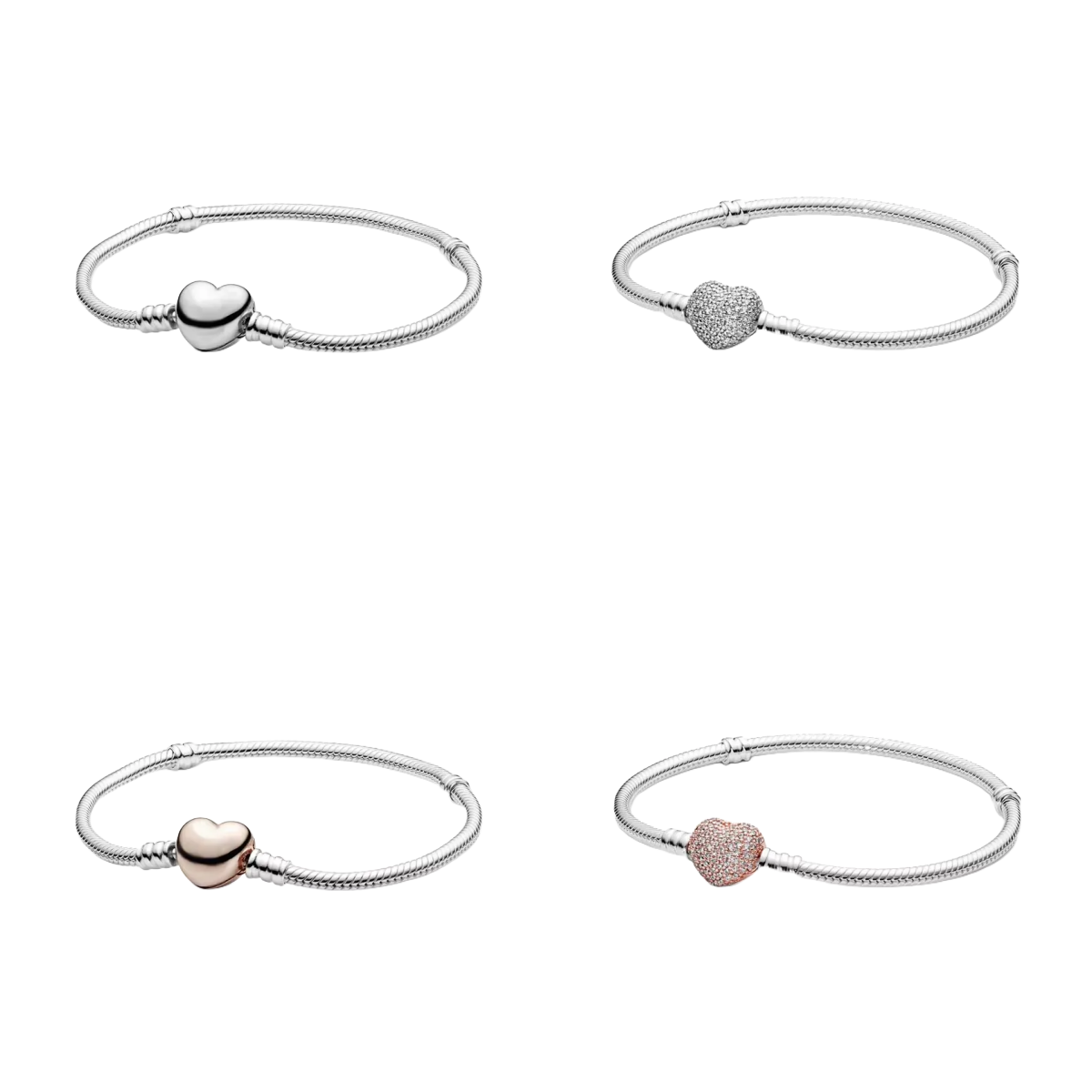 Designer Bracelet: Women's Bracelet, Heart shaped Red, Blue, and Pink Bead Chain