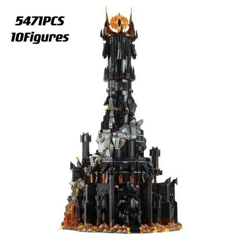 New 5471pcs Lord of the Rings The Black Tower of Baraddr Building House Boys Assemble Model Building Blocks Children Toy GiftXJ250922