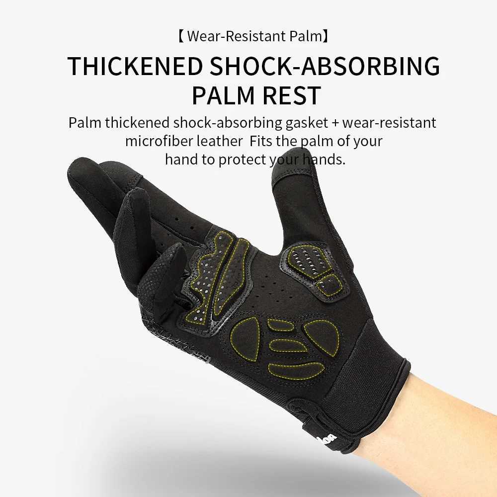 Long Finger NonSlip ShockAbsorbing Cycling Gloves Spring And Summer MenS Breathable Sunscreen Touch Screen Riding Gloves J250922