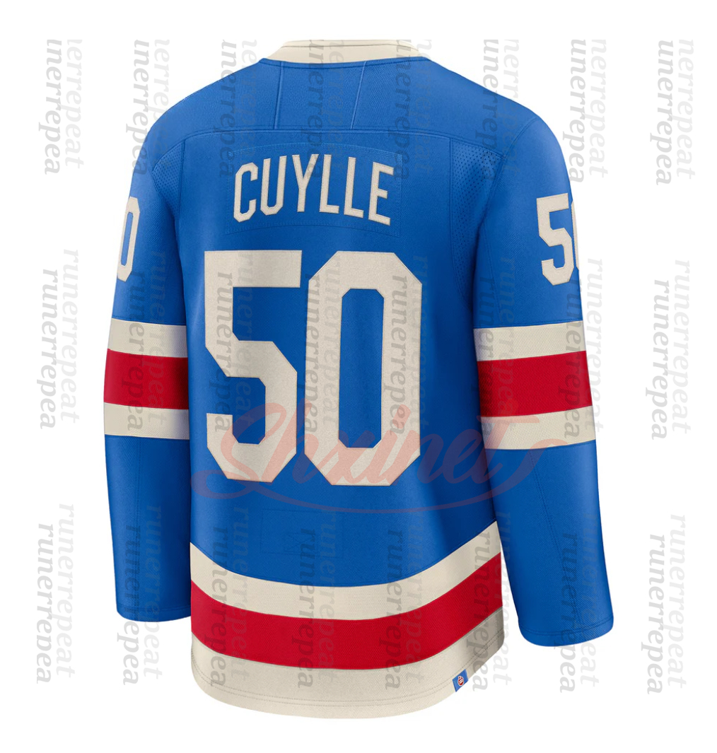 2025 Centennial 10 Artemi Panarin NY hockey jersey 11 MESSIER Matt Rempe 23 Adam Fox Igor Shesterkin Mika Zibanejadd Trocheck JT Miller Alexis Lafreni