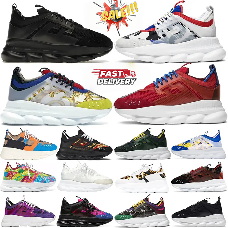 Designer Reaction men women shoes Rubber Suede Triple Black Bluette Gold Cherry Brown Orange Blue mens casual trainers platform sneakers 36-45