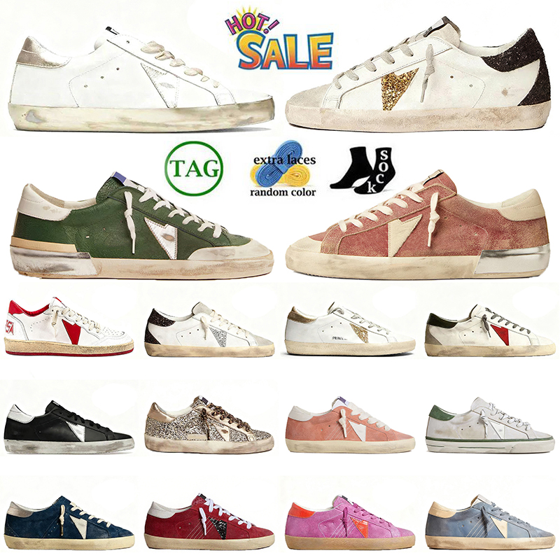 luxury og star shoes designer golden sneakers mens women superstar fur slippers platform loafers dirty nappa leather Italy brand trainers stars trainers dhgate