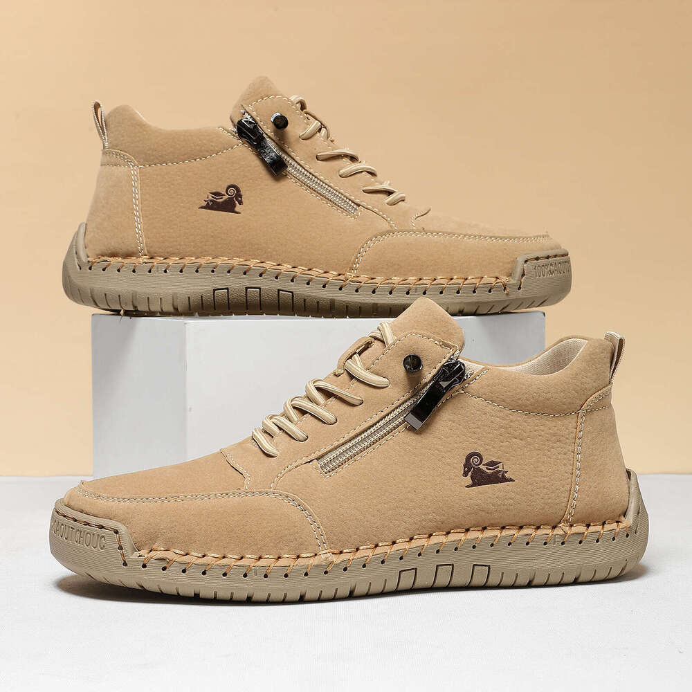 Hand-stitched Women's Soft Sole Autumn Winter Flat Casual Shoes Martin Boots designer shoes sneakers chaussure
