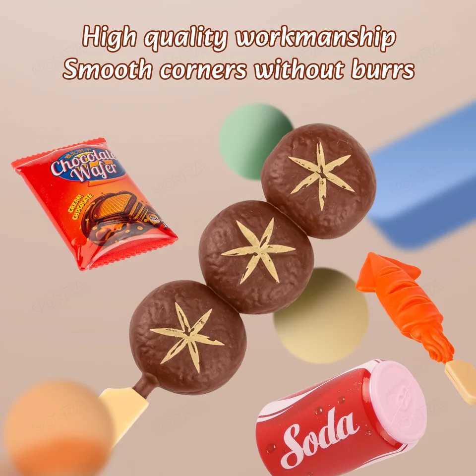 Kitchen Pretend Play Toys Barbecue Set Childrens Cooking Toys Simulation Food Multiset Gift for Kids Girls Boys Toddlers C250922
