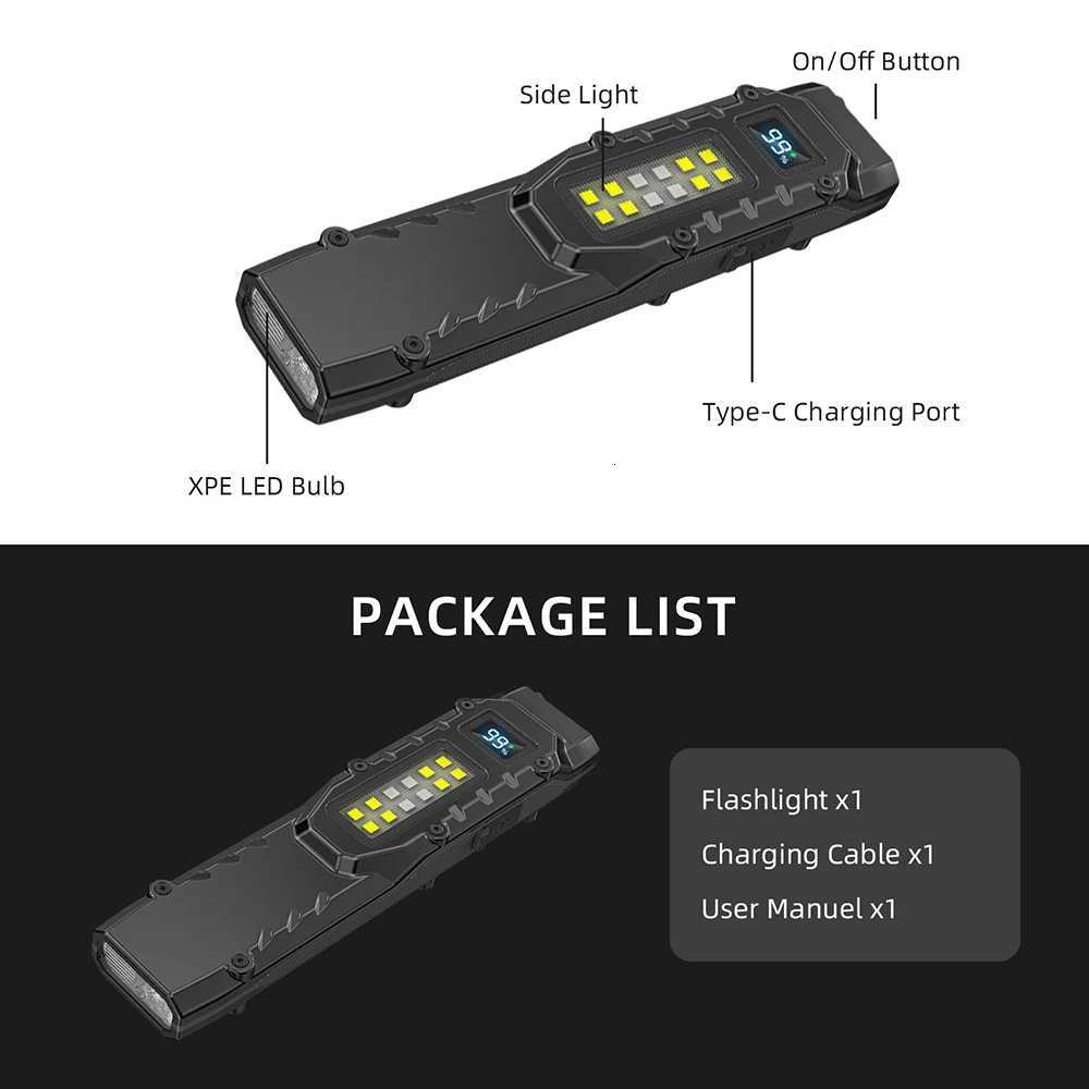 Smilingshark SD5308 Flashlight Super BrightAdjustab Brightn Flashlight Rechargeab Flashlight for ergency Cam Y250922