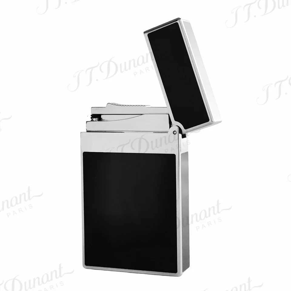 New Original Dunant Brass Gas Lighter Lacquer Cigarette Tobacco Smoking Tool Anniversary Gift for Men Dad F250922