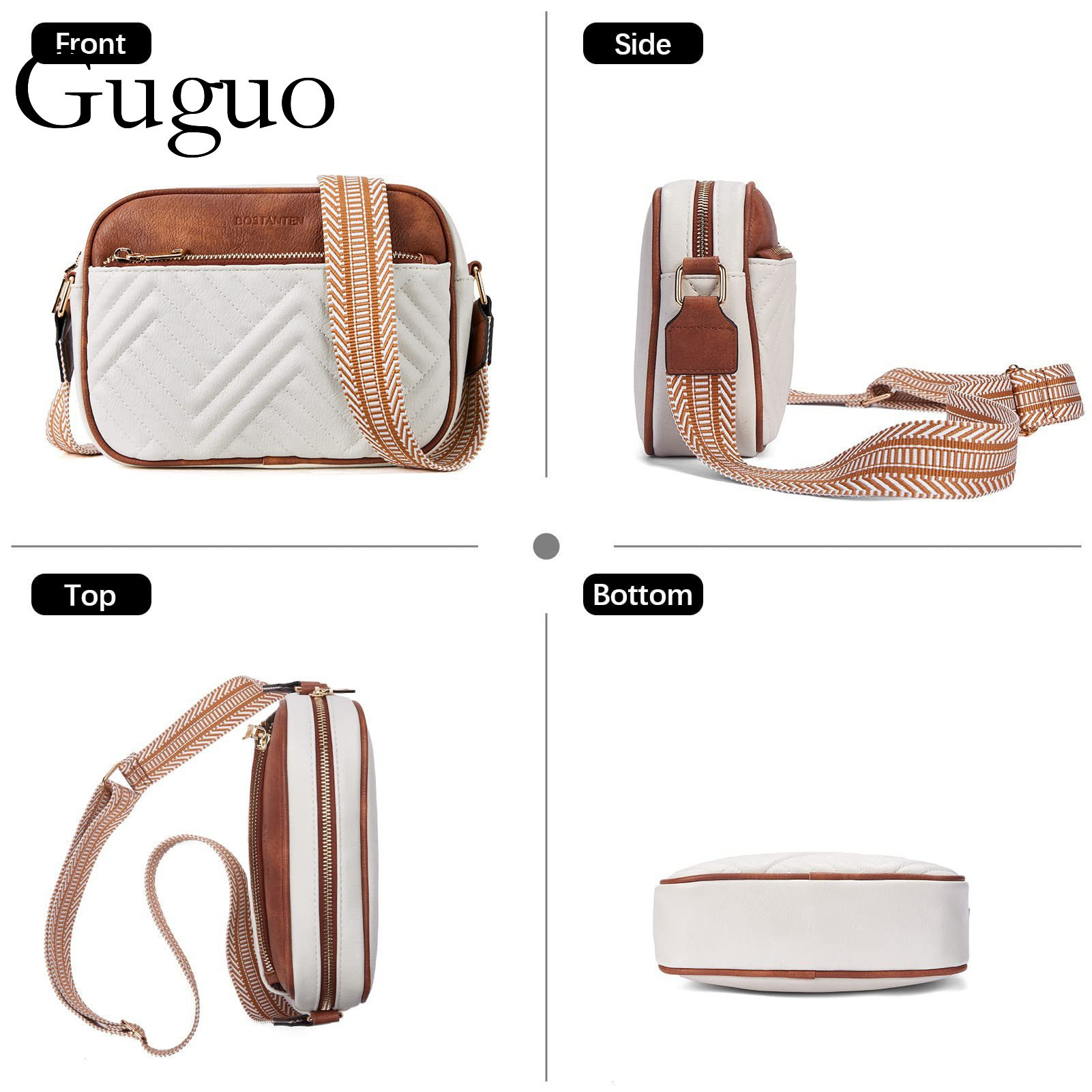 Guguo Designer Bag In Stock Cross-border Wholesale Luxury Bag 2024 New Trendy Versatile Women's Crossbody Bag Shoulder Bag Small Square Bag With 