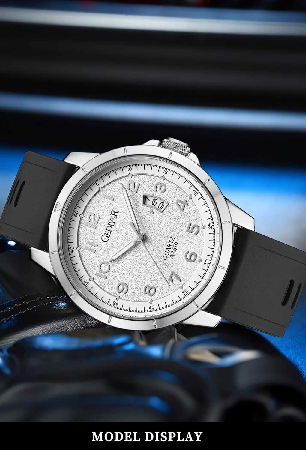 Mens Quartz Analog Wrist Watches Calendar Date Waterproof Big Large Face Watch for Men Business Casual Dress Sports Z250922