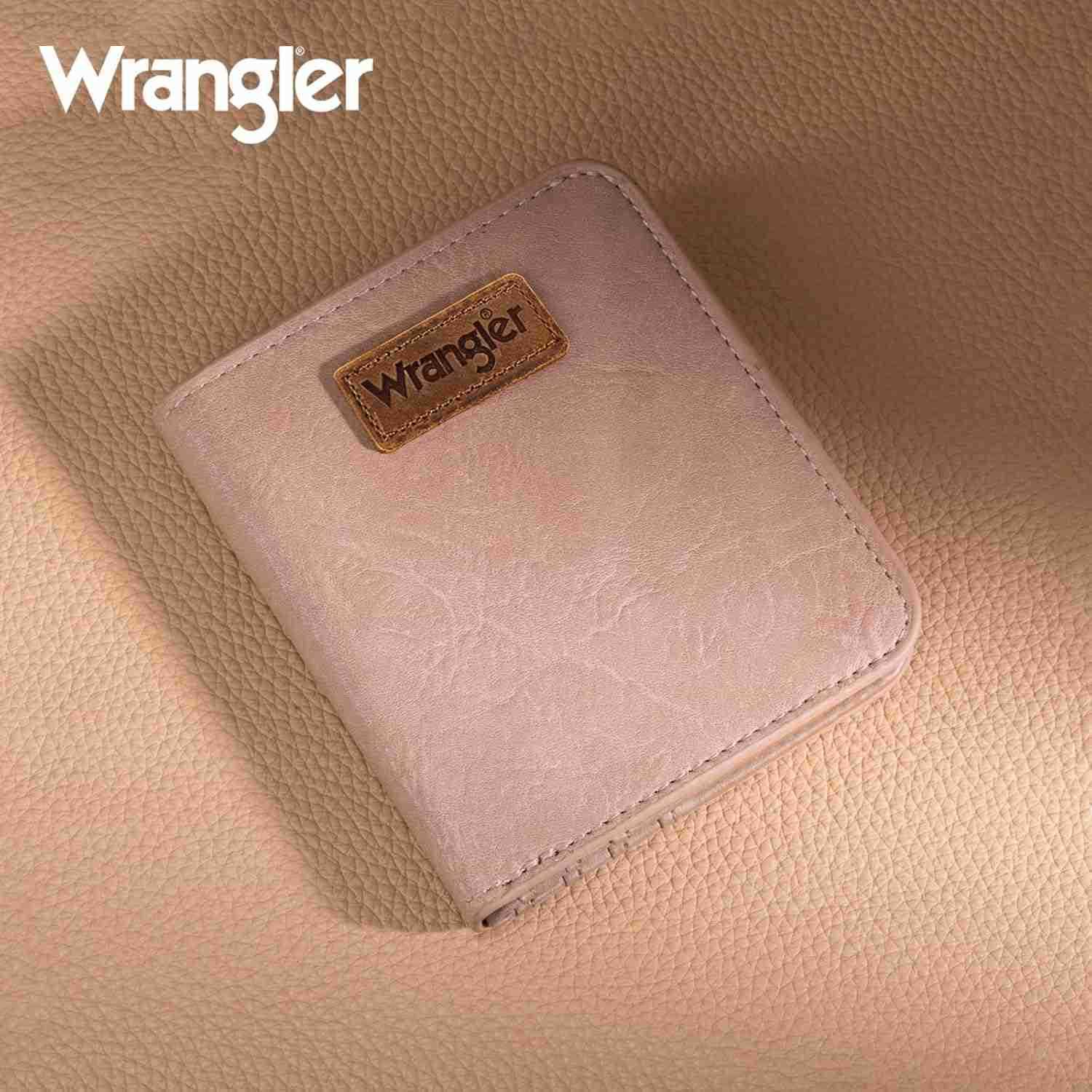 Wrangler Womens Wallet Small Pink Mini Wallet Card Cases Money Organizer for Female Ladies with Rfid Lining and A Coin Purse Z250922