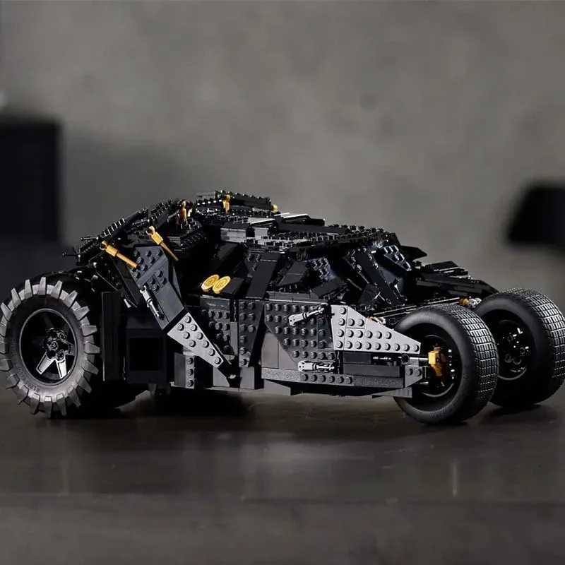 2049 PCS Tumbler Black Sports Car Compatible 76240 76023 83663 Building Blocks Bricks Toy Birthday Christmas GiftXJ250922