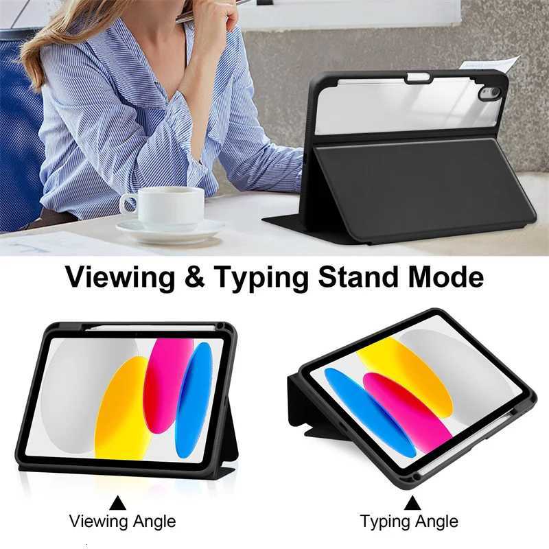 For iPad Pro 11 13 inch 2024 M4 Case iPad Air 11 13 129 4th 5th 109 Pencil Holder Cover iPad 10th 102 9th 8th 7th Funda Z250922