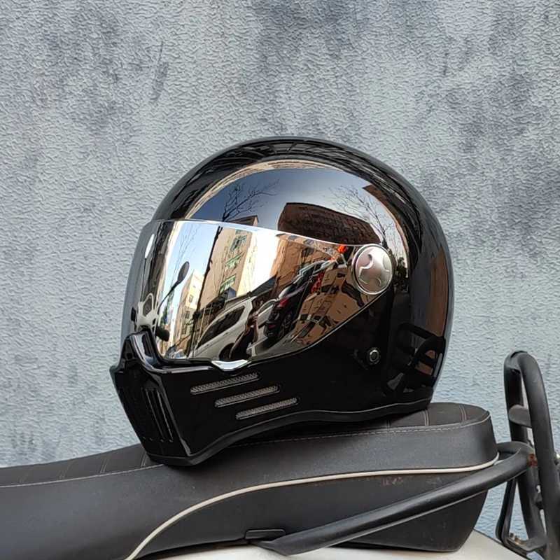 ORZ Full Face casco moto Helmet Vintage Chopper Retro Helmet capacete de motocicleta modular helmet DOT Approval J251105