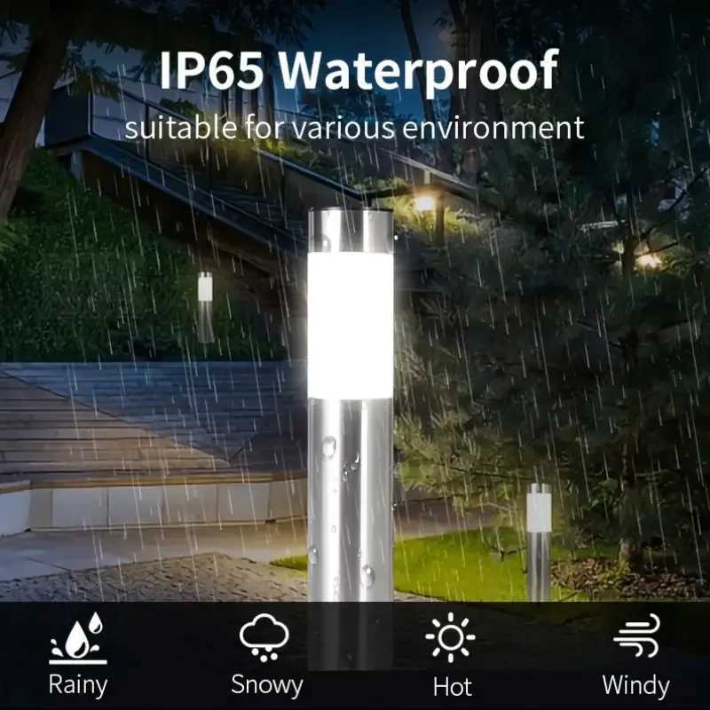 124PCS Solar LED Lawn Lights IP65 Waterproof Outdoor Courtyard Lights Suitable for Terrace Path Garden Landscape Lighting C250922