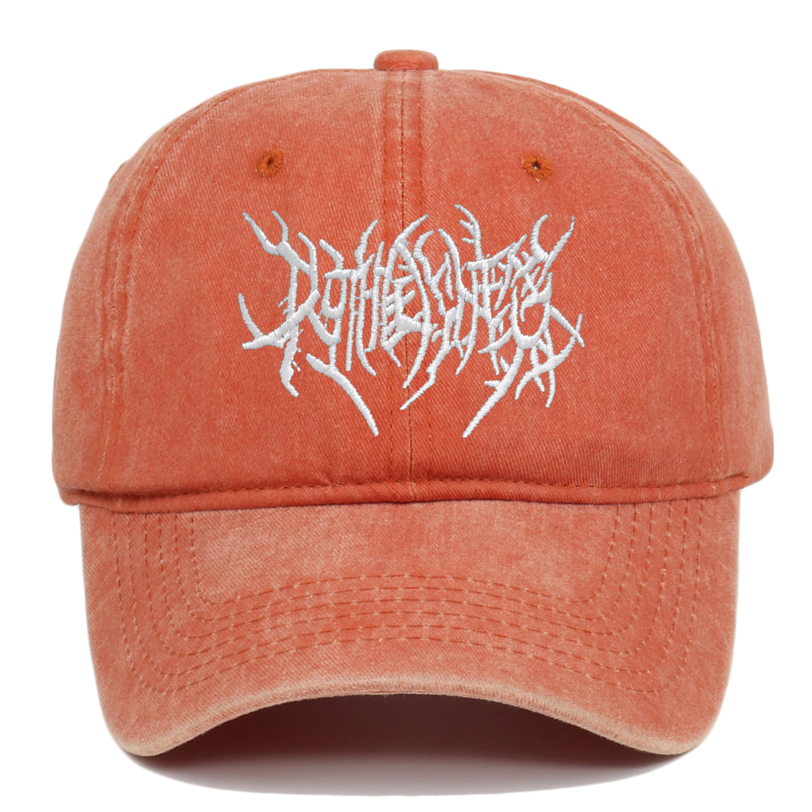 Unisex Retro Gothic Baseball Cap Crafted with Premium Fabric Water Themed Embroidered Unique Logo for Daily Wear