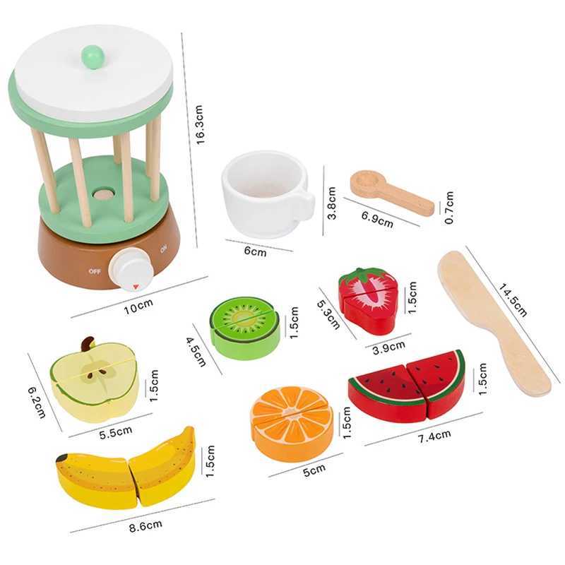 Wooden Kitchen Pretend Play Set Montessori Simulation Plates Dishes Accessories Playset Toy for Toddlers Gifts Ages 3 C250922