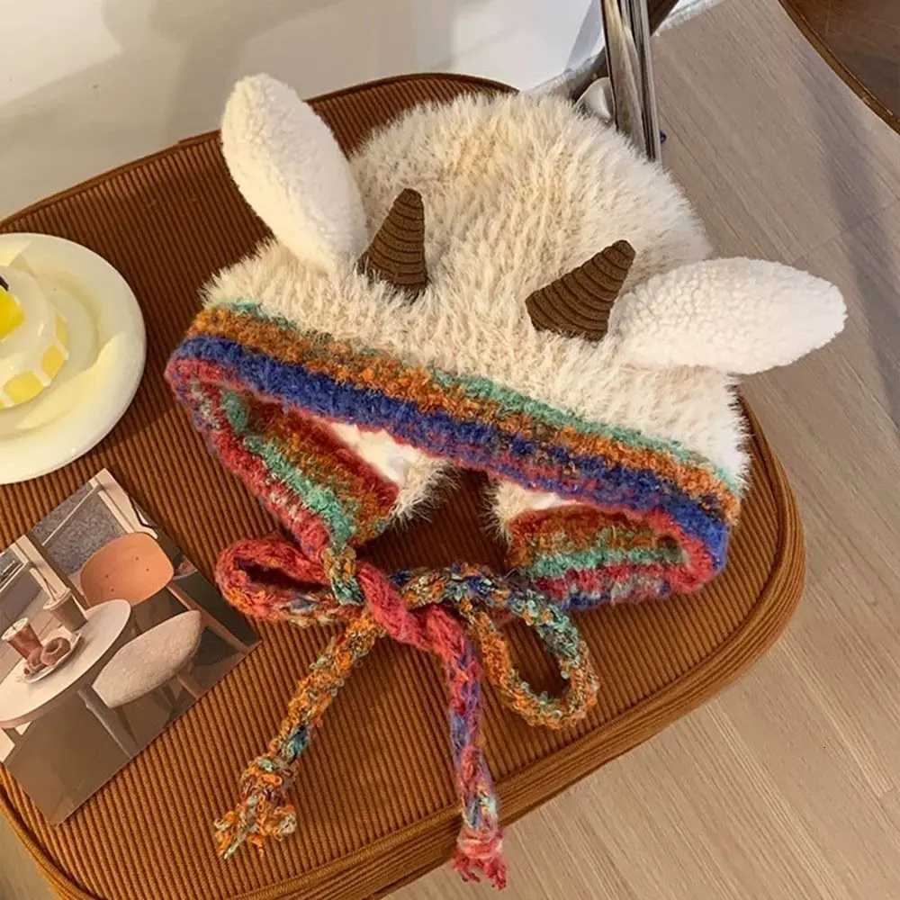 Versatile Thick P Knitted Hat Warm Ear Protection Pr Hats Beanies Hat Y250920